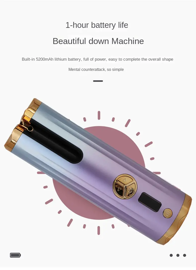 full automatic curling iron big waves do not hurt negative ions lazy portable mini wireless curling iron details 3