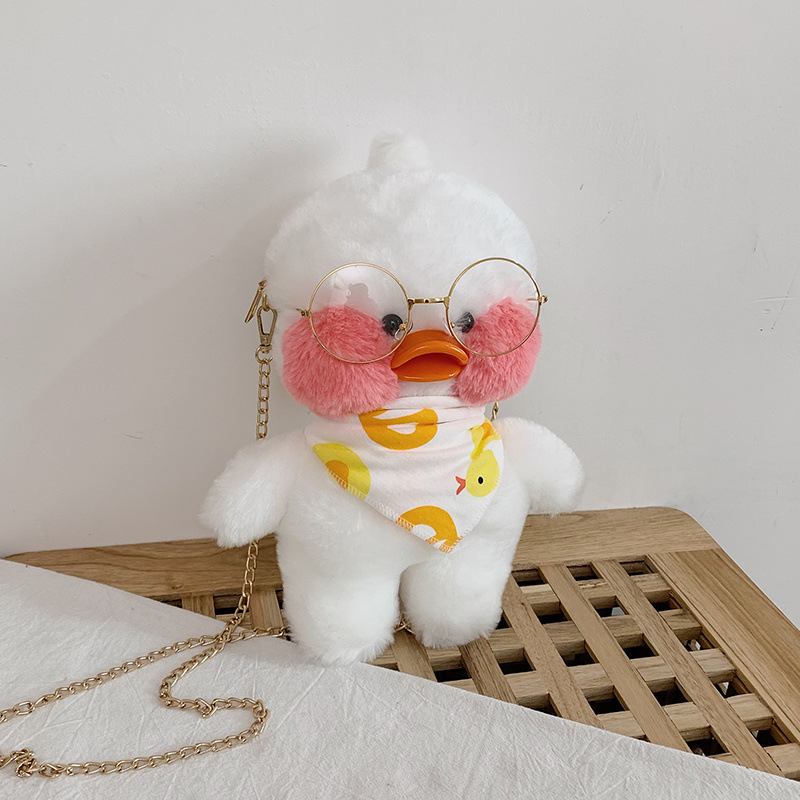 Kawaii Cute Plush Duck Doll Crossbody Bag