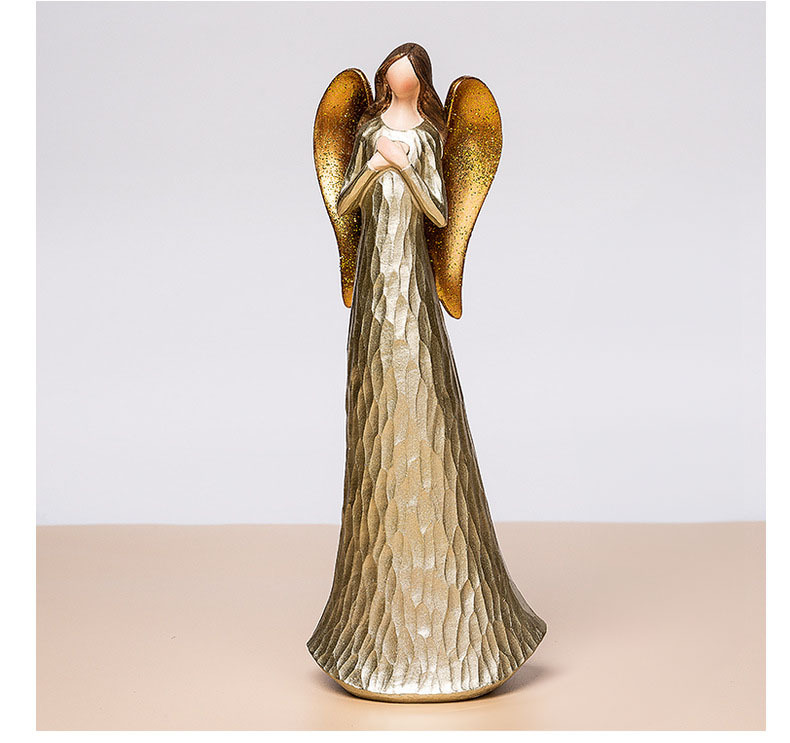 Golden Guardian Angel Statue Nordic Luxury Simple Style - Temu Spain