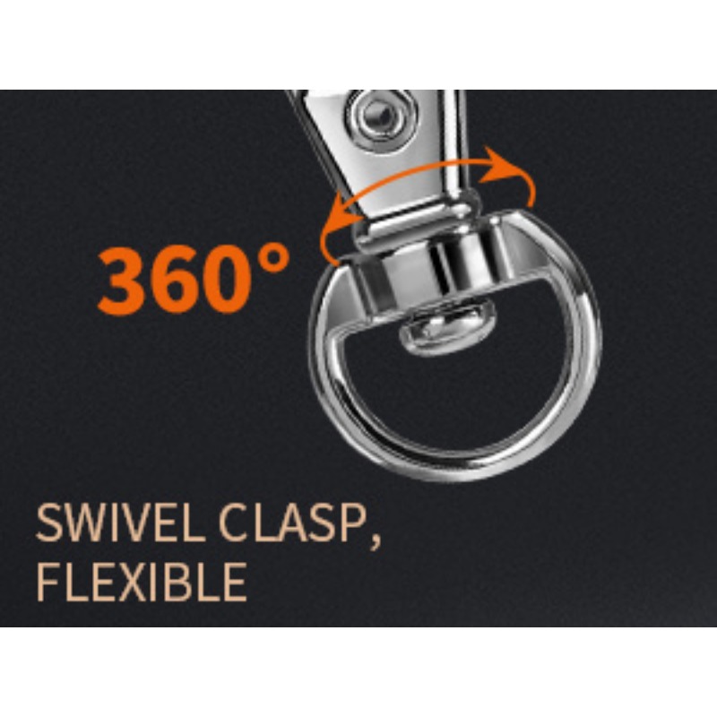10pc Metal Swivel Snap Hooks DIY Key Chain 40x23mm 