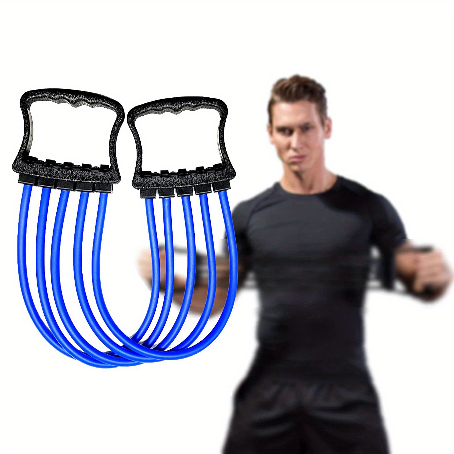 8 Shaped Resistance Bands Stretch Fitness Band Pull Rope Chest Arm