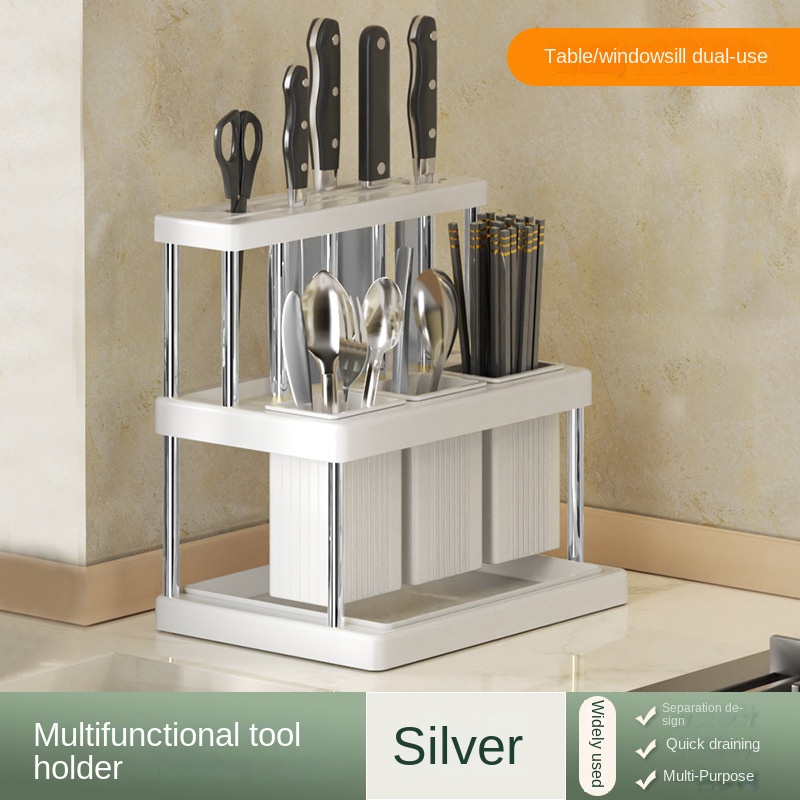Kitchen Countertop Chopsticks Cage Storage Rack