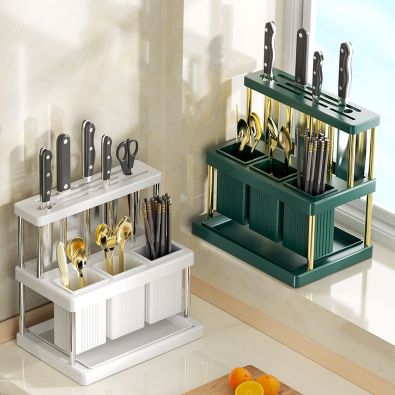 Kitchen Countertop Chopsticks Cage Storage Rack