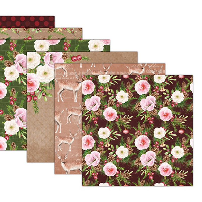Vintage Floral Crapbook Paper Pad Assorted Pattern Decoupage - Temu