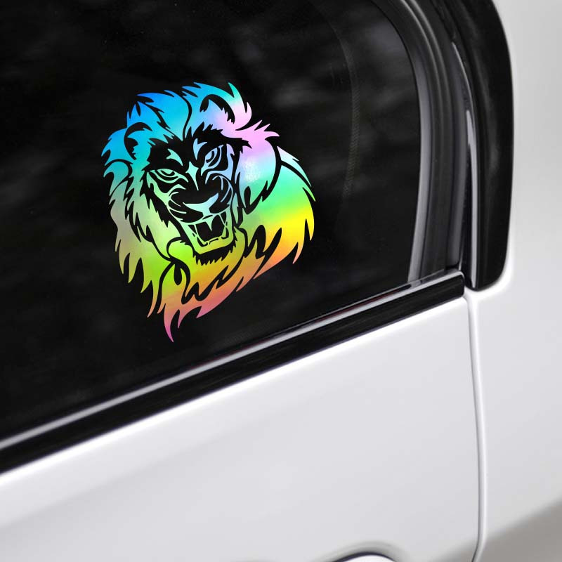 Popular Reflective Car Sticker lion Head Car Styling - Temu