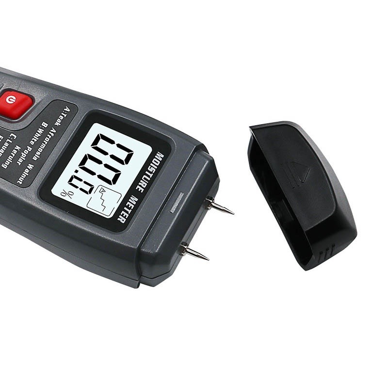 Digital 2 in 1 Pin Wood moisture meter Humidity Tester Hygrometer Detector