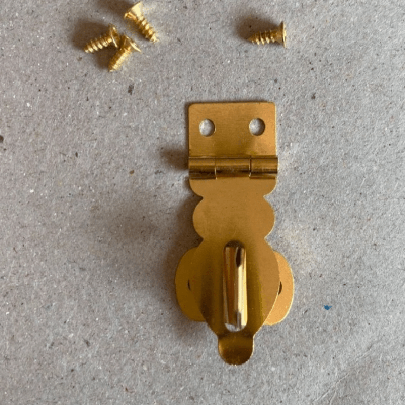 Solid Brass Large Heavy 12.7cm Brass Hasp Staple Latch Catch 