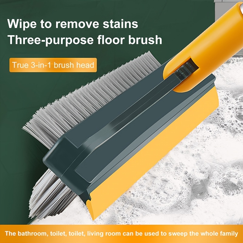 3 in 1 Cleaning Brush Bathroom Kitchen Floor Scrub Crevice Brush