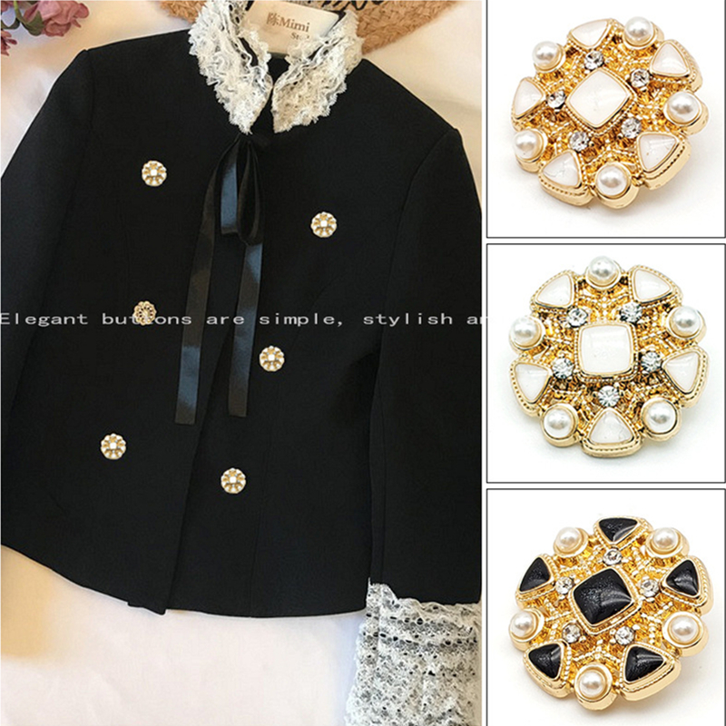 Big Pearl Button Decorative, Luxury Buttons Accessories