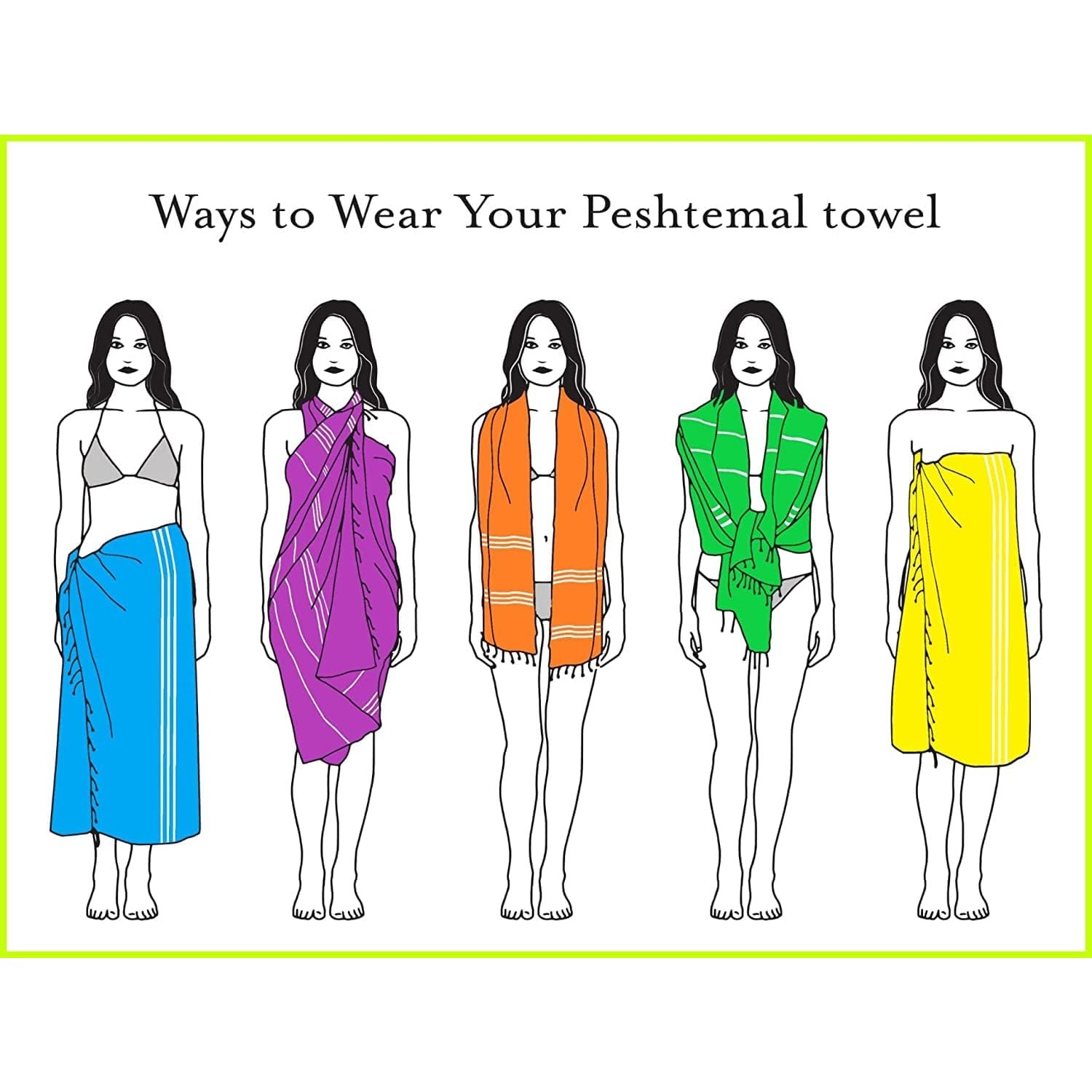 how to tie a towel around your body