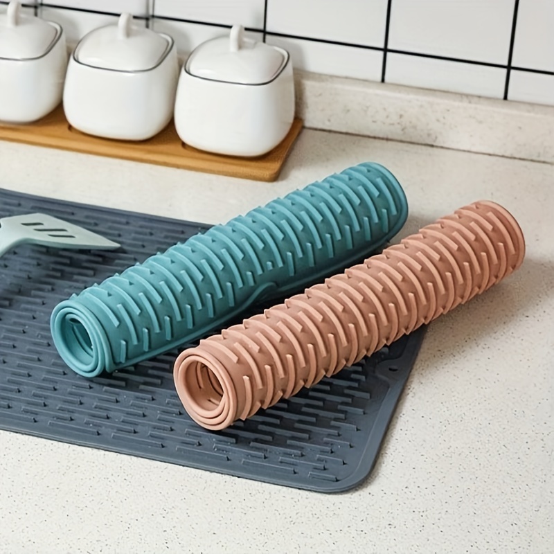 Dish Drying Pad Silicone Drying Pad Heat Resistant Pad Water