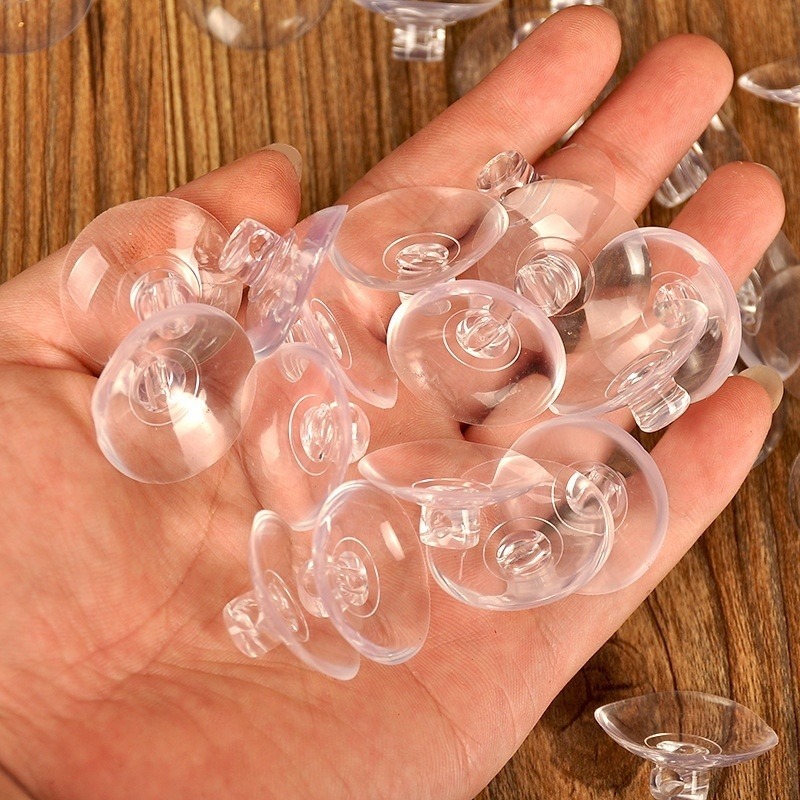 10/20pcs Clear Coat Hanger Kitchen Bathroom Small Suction Cup