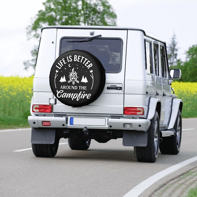 Life Is Better Around The Campfire Rv Spare Tire Cover For Rv Trailer  Camper Wheel Protectors Weatherproof For Trailer Rv Suv Truck Travel  Trailers Temu