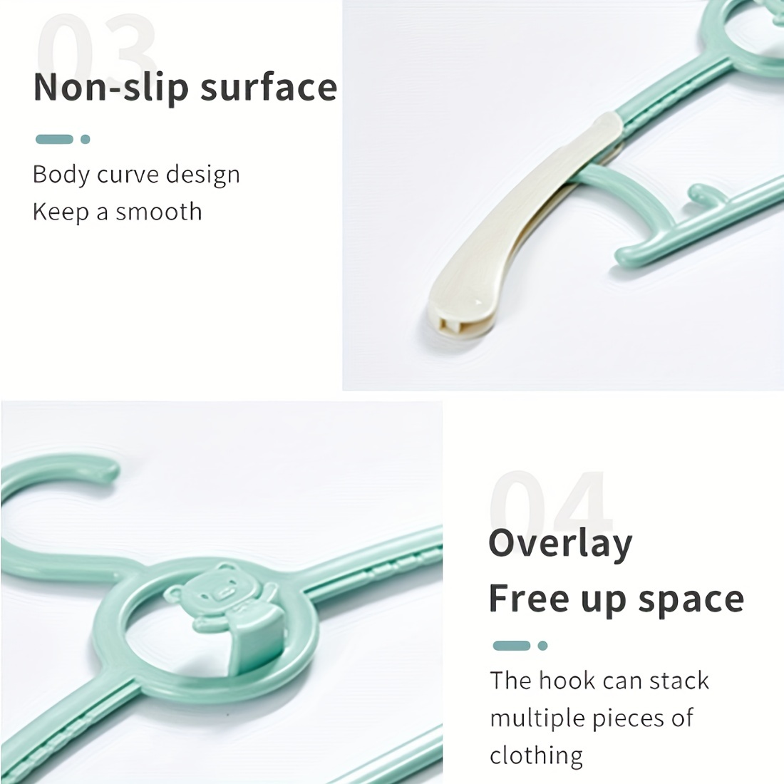 Baby Nursery Closet Hangers, Ultra-Thin Non-Slip and Extendable