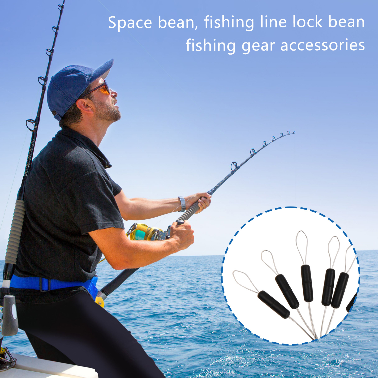 Black Rubber Elliptical Bean Shaped Fishing Bobber Stops - Temu
