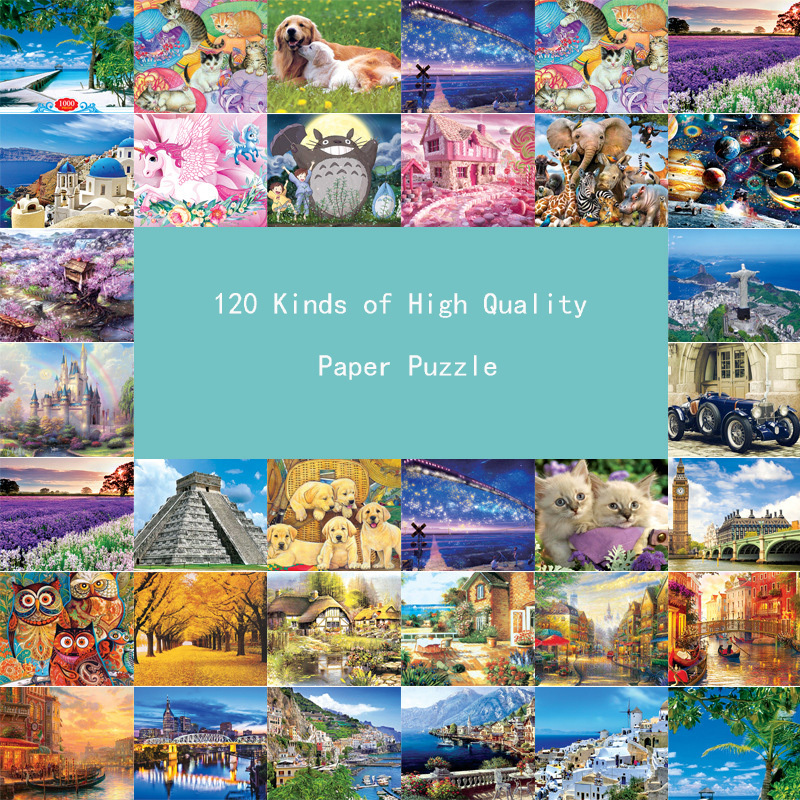 Sky City Grande Taille 1000 Pièces Papier Puzzle Célèbre Peinture