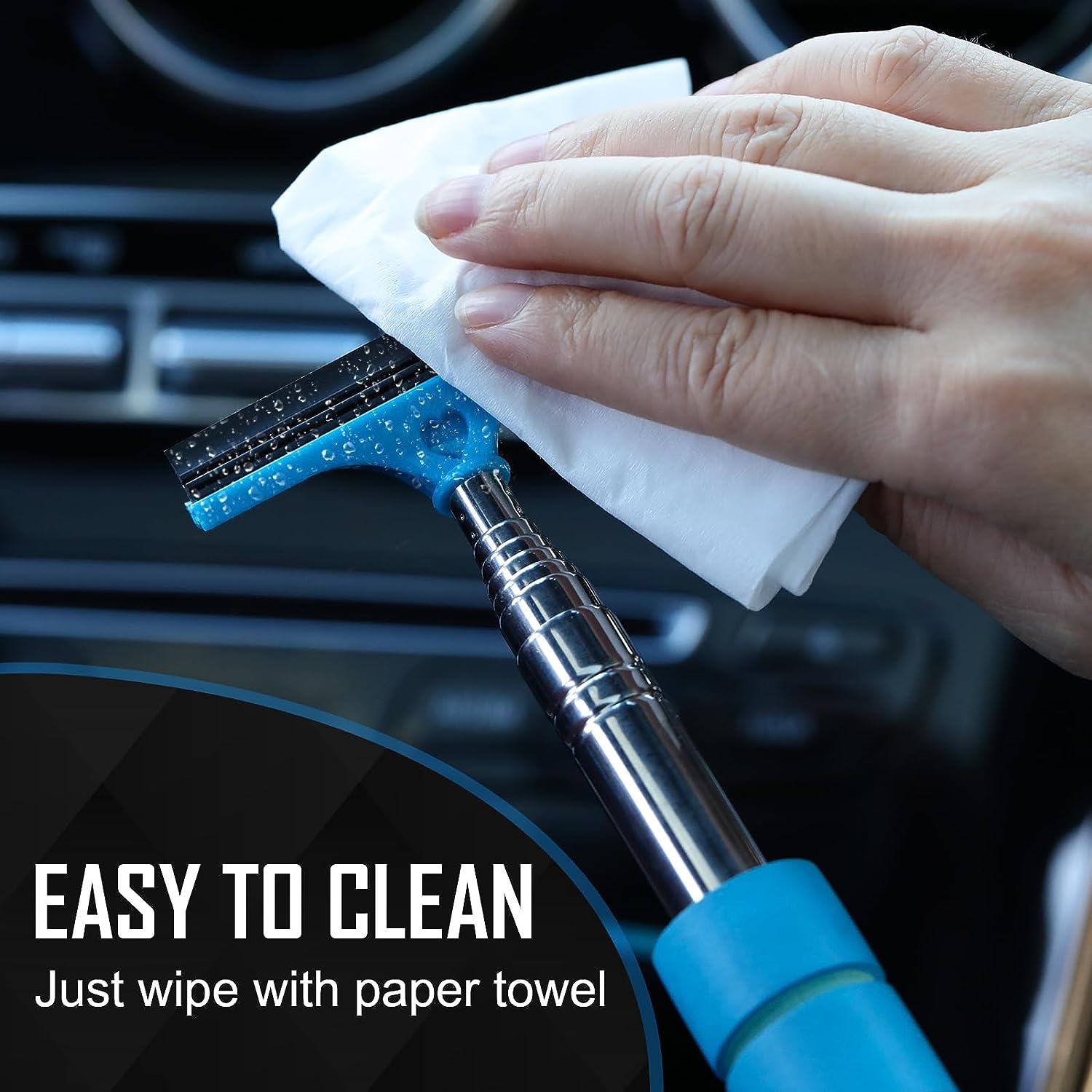 Auto Rückspiegel Wischer Werkzeug einziehbare geschichtete Bürste Auto  schnell abwischen Wasser Wassernebel für Auto Reinigungs zubehör -  AliExpress