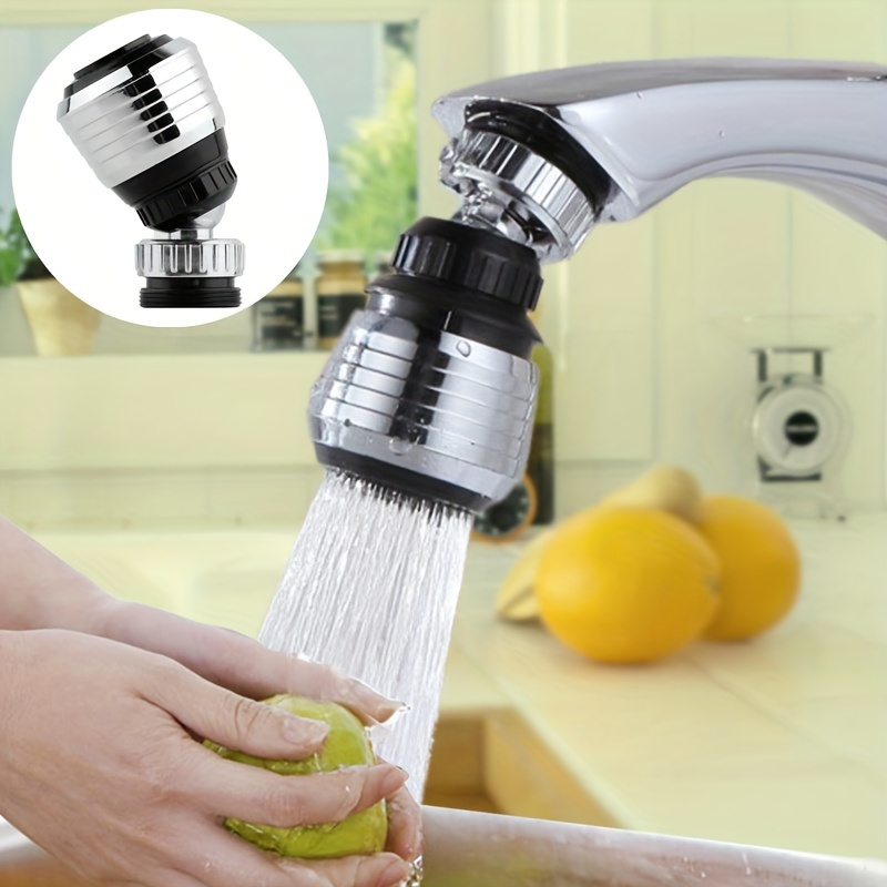Acheter Extension de robinet de cuisine, aérateur, bec anti-éclaboussures,  3 fonctions, fixation de la tête de pulvérisation du robinet de cuisine,  rallonge de robinet pivotant à 360 degrés, accessoires de robinet