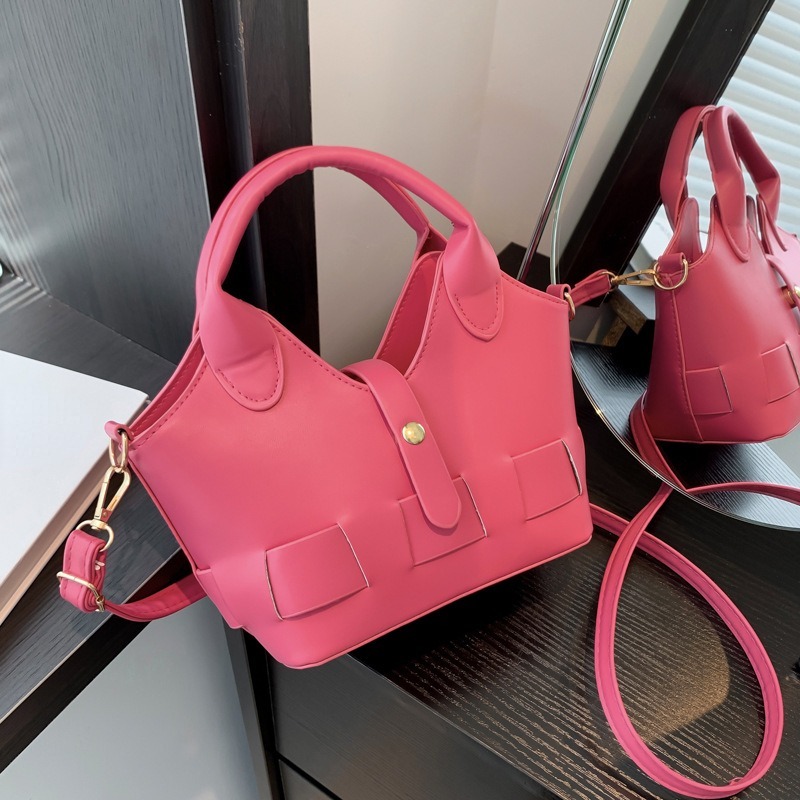 Women Fashion Pink Crossbody Bag Vegan Leather Handbags -SINBONO