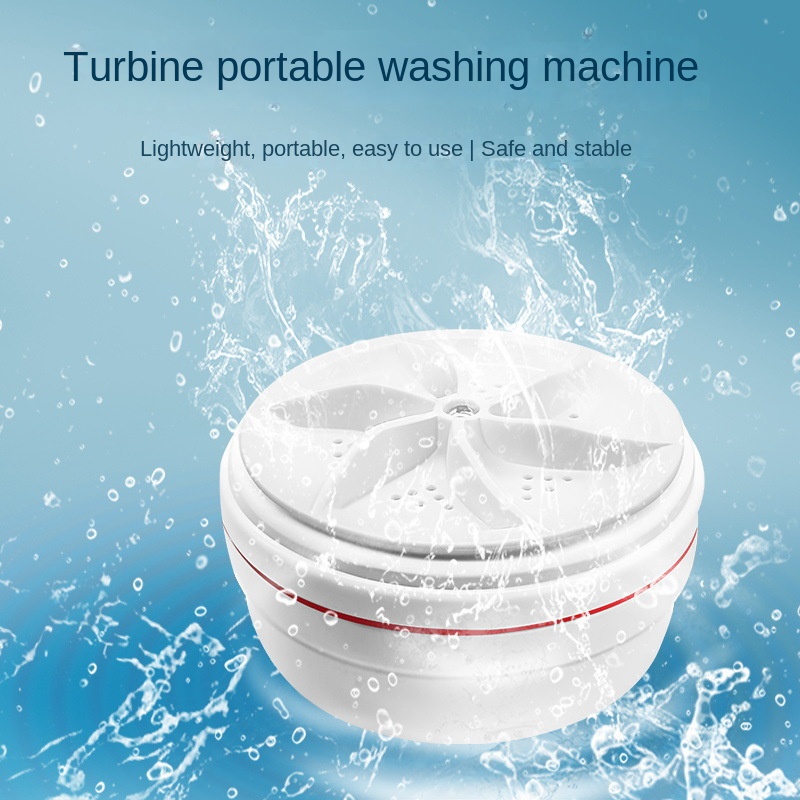 Ultrasonic Turbo Washing Machine Laundry Portable Travel Washer Air Bubble  And Rotating Mini Washing Machine Mini Washing