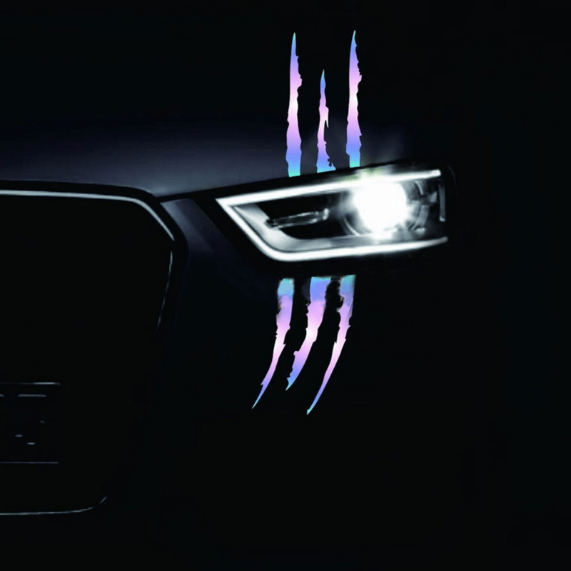 Auto monster klaue kratz aufkleber reflektierende aufkleber für auto auto  scheinwerfer dekoration vinyl aufkleber