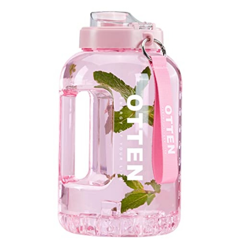 1 Gallon BPA Free Reusable Plastic Drinking Water Bottle Pink