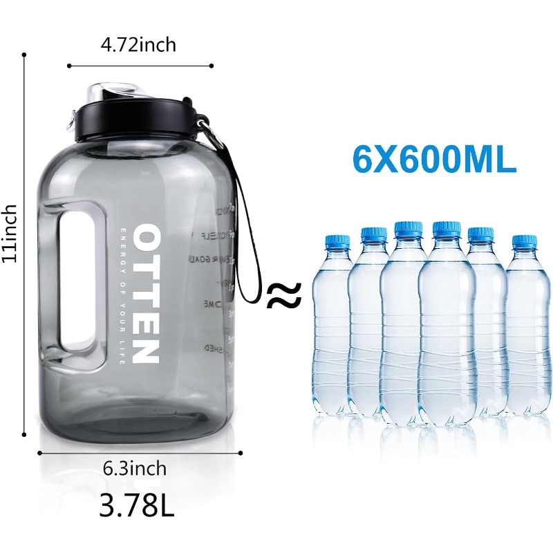 Gradient Big Water Bottle 3.78l Water Bottle Portable Sports