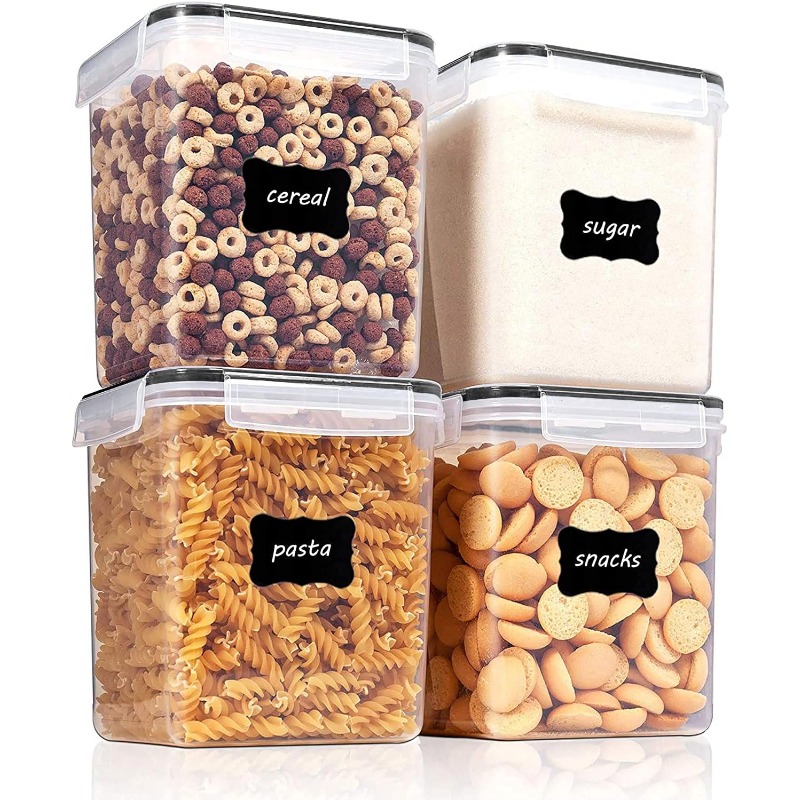 Large Food Storage Containers with Lids Airtight 5.2L /176Oz, for Flour,  Sugar