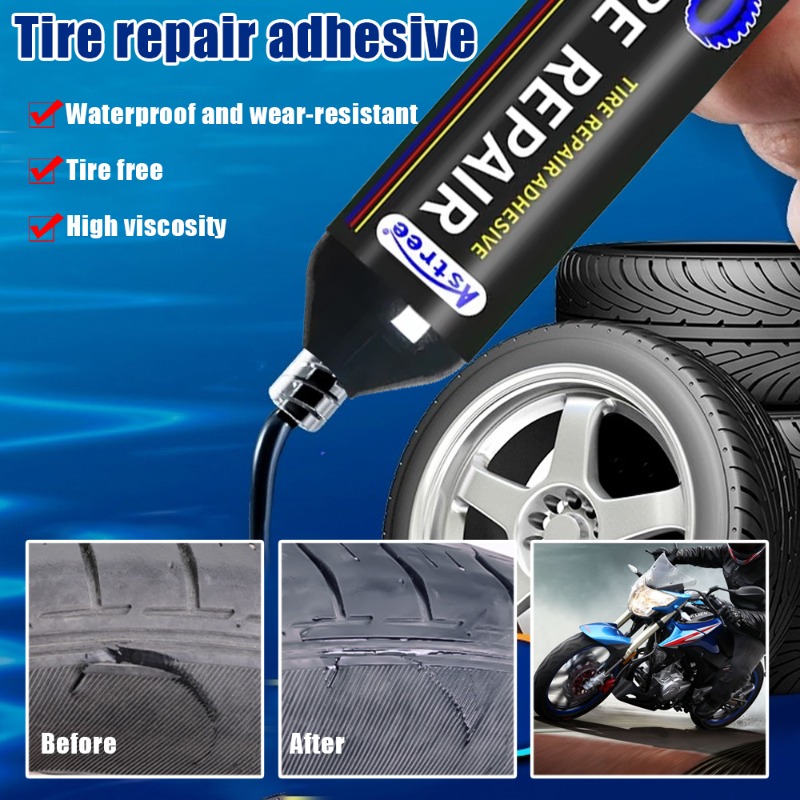0.2oz Bike Tire Repairing Glue Tyre Inner Tube Puncture Repair Tools,  Motorcycle Bike Universal Portable Repairing Glues