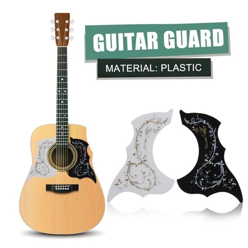 Universal Folk Acoustic Guitar Pickguard Autocollant autocollant Pick Guard  pour pièces de guitare acoustique Gq437