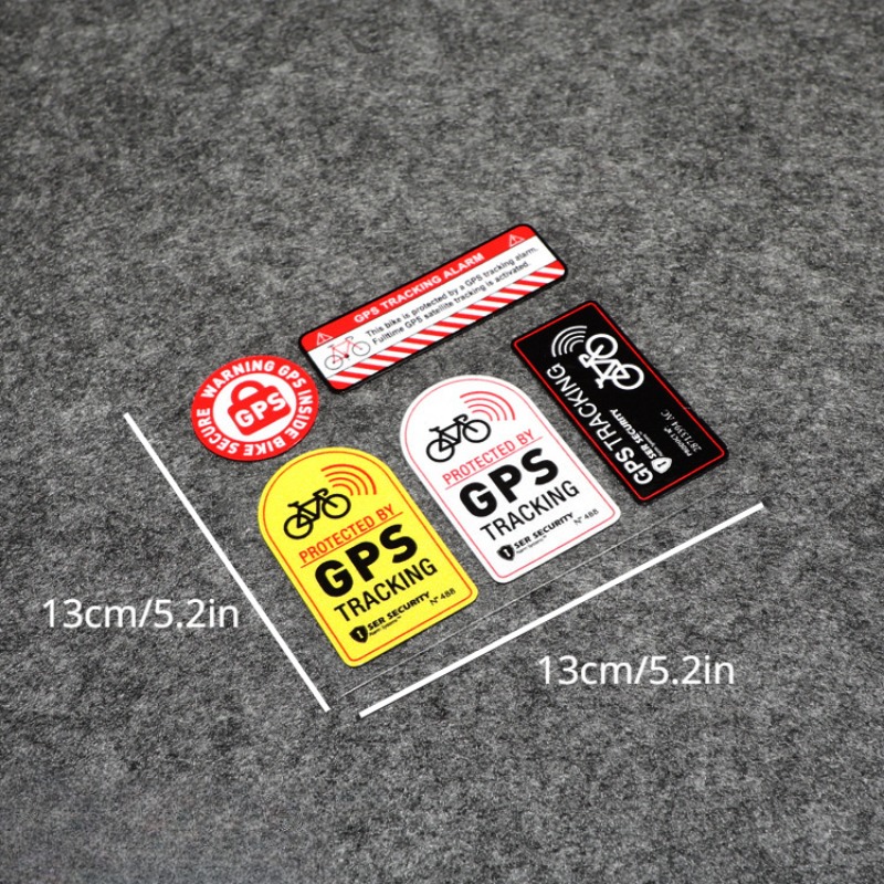 BIKE CYCLE GPS TRACKER UNDETECTABLE CHIP anti theft SECURITY stickers  decals