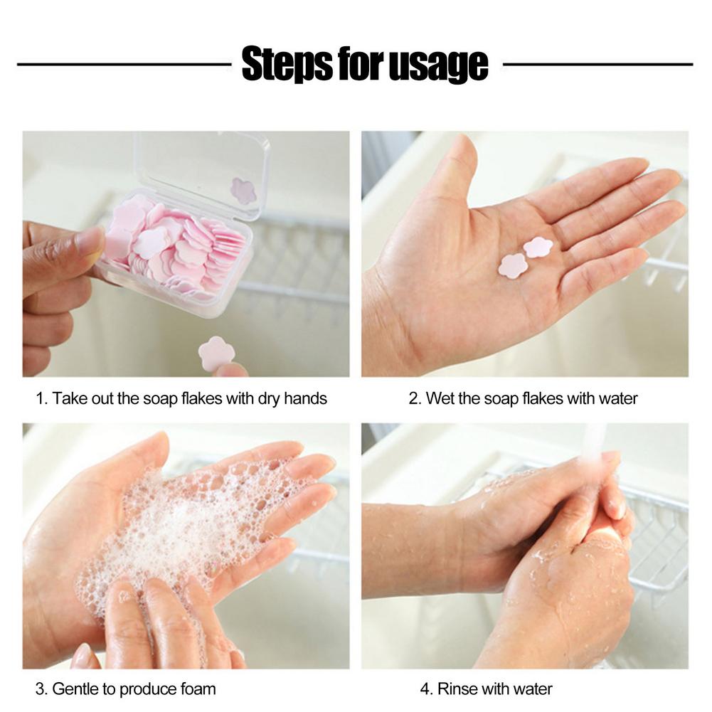Disposable Hand Soap Flakes Hand Clean Petals Perfume Rose - Temu