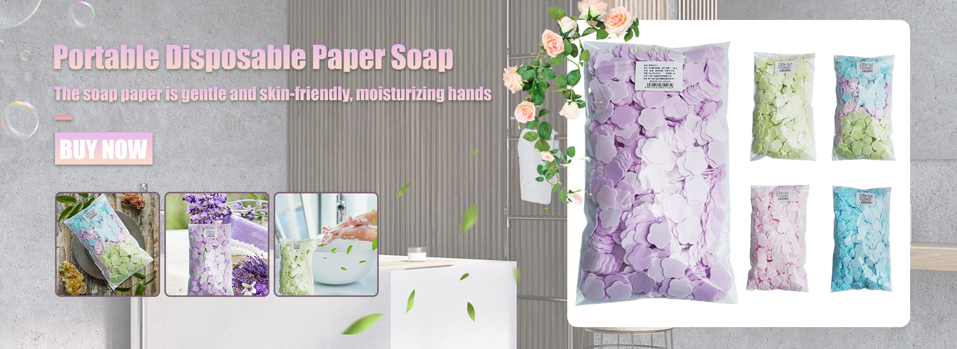 Disposable Hand Soap Flakes Hand Clean Petals Perfume Rose - Temu