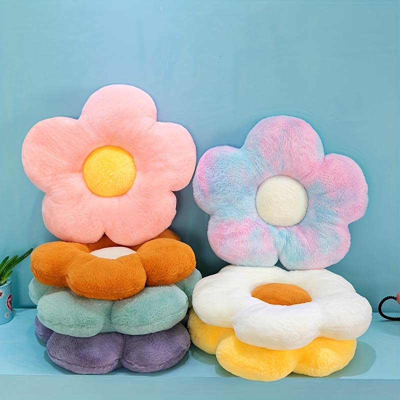 INS Flower Seat Cushion Kawaii Backrest Pillows Plush Decorative