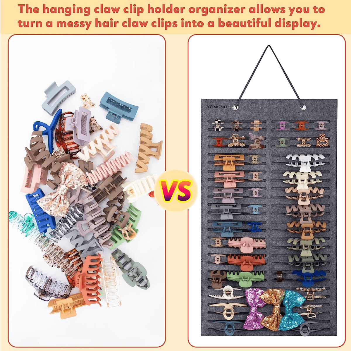Hanging Hair Claw Clips Holder For Women Claw Hair - Temu