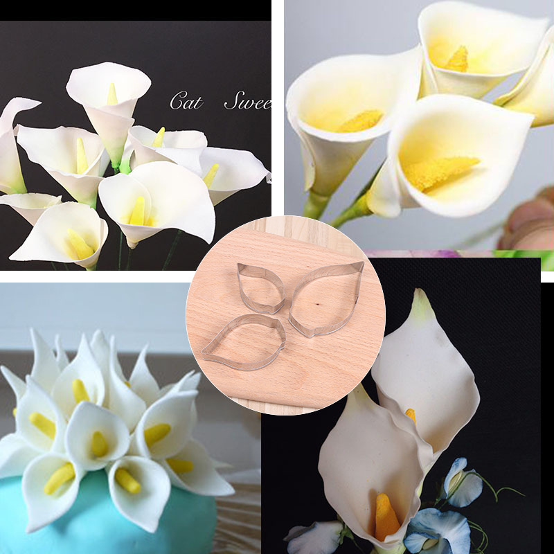 Lily Petal Flower Molds Silicone Fondant Sugarcraft Clay Cake Decorating  Molds 1