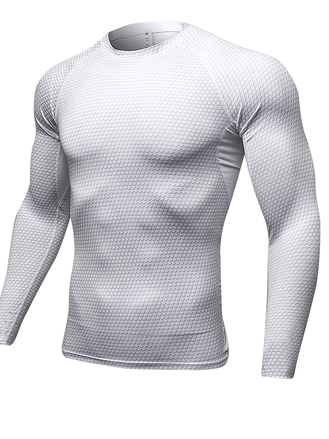 Men's Tight Workout Tops Sports Fitness Running Long Sleeve - Temu