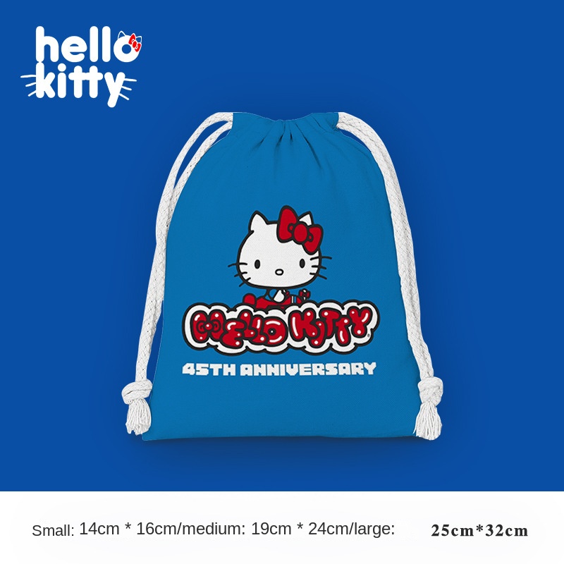 Miniso Hello Kitty Drawstring Bag, Portable Cute Cartoon Handbag, Perfect  Sundries Storage Bag - Temu