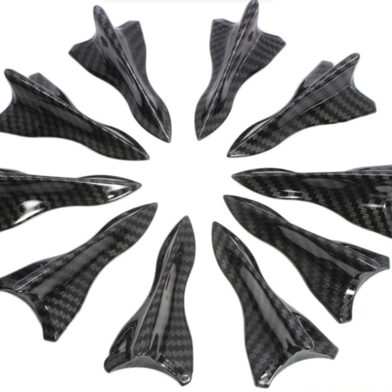 Aileron d'aileron de Requin, 10 pièces Universel Noir de Toit de Voiture de  Style Noir aileron d'aileron de Requin Kit d'aile de générateur de Vortex