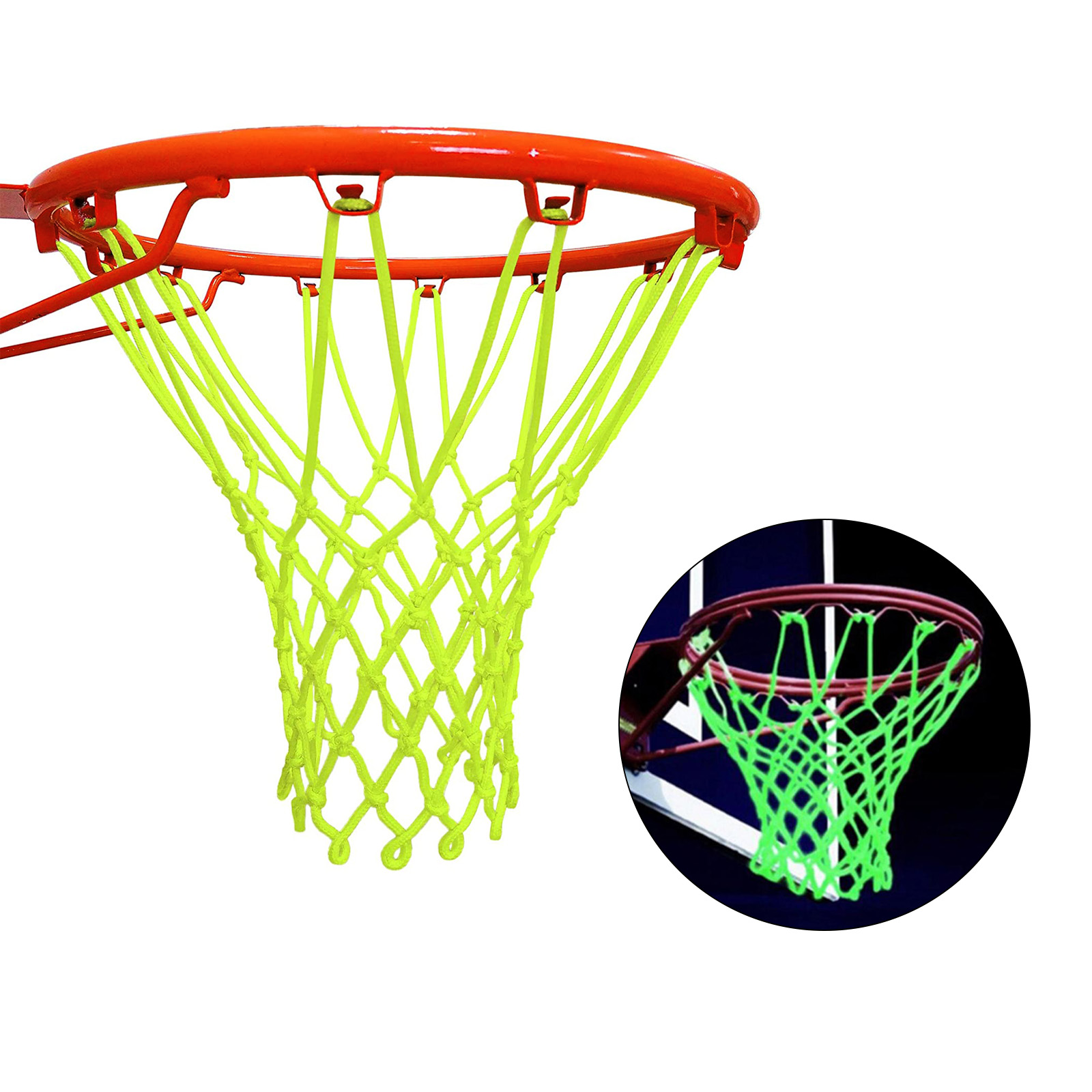Basketball Hoop Net Accessories Nylon Green Basketball Net - Temu Canada