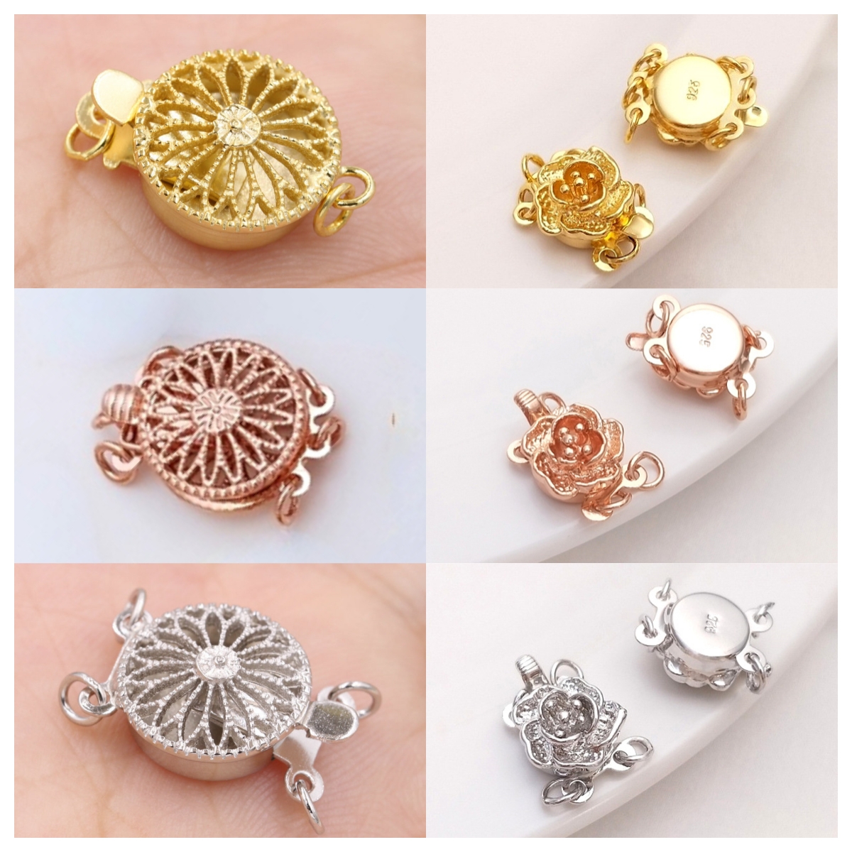 Alloy Flower Pendant Hollow Flower Charms Connector For Diy - Temu