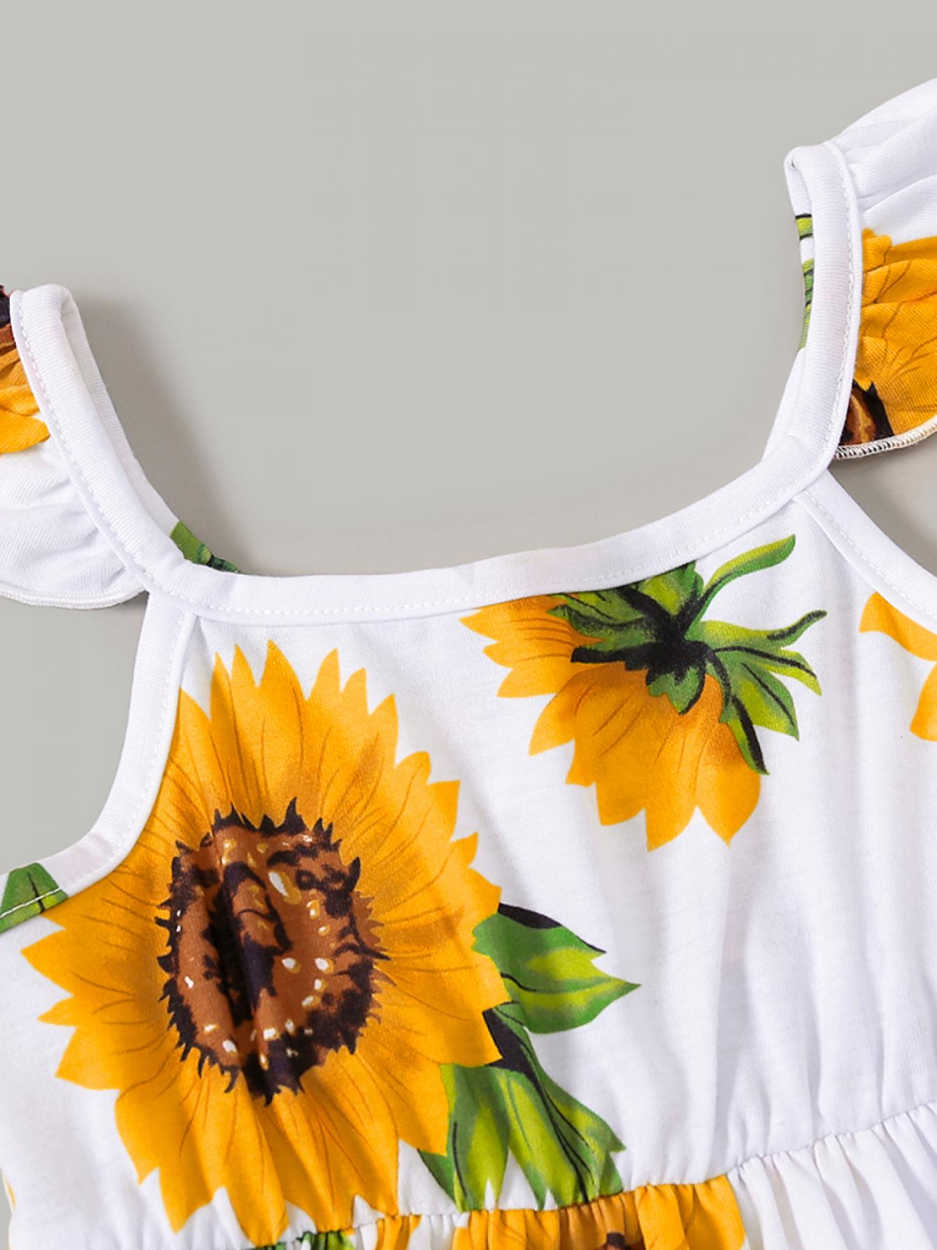 Matching 2025 sunflower dresses