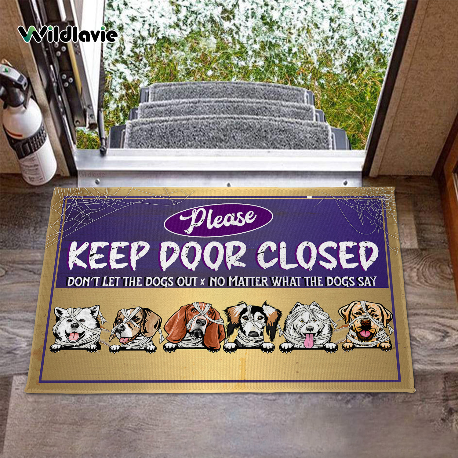 Don't Let the Dogs Out Doormat, Dog Doormat, Funny Doormat