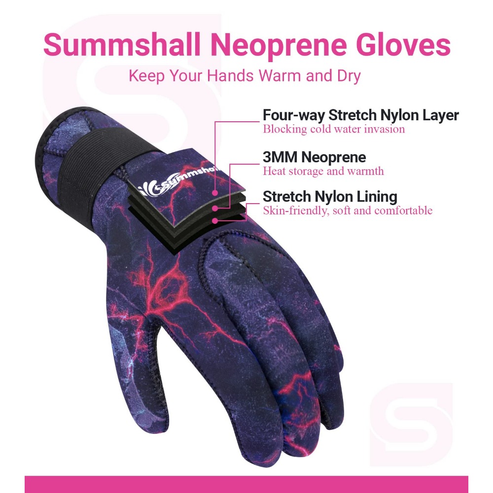 Neoprene Gloves Diving Wetsuit Gloves Women Men Thermal Anti - Temu