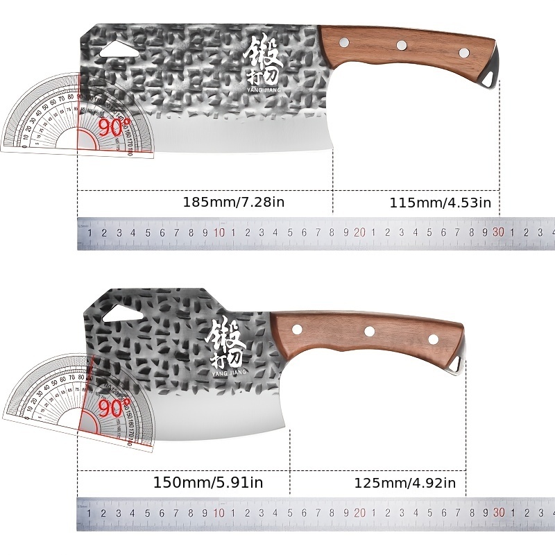 Stainless Steel Heavy Duty Bone Chopping Knife, Multifunctional Sharp Fruit  Knife For Outdoor Camping And Picnic - Temu