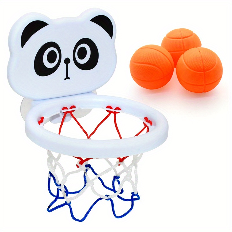 Fun Basketball Hoop And Ball Toys, Suitable For Kids' Bath Toys, Bathtub  Shooting Game 3 Ball Set And Strong Suction Cup, Can Be Used For Indoor And  O