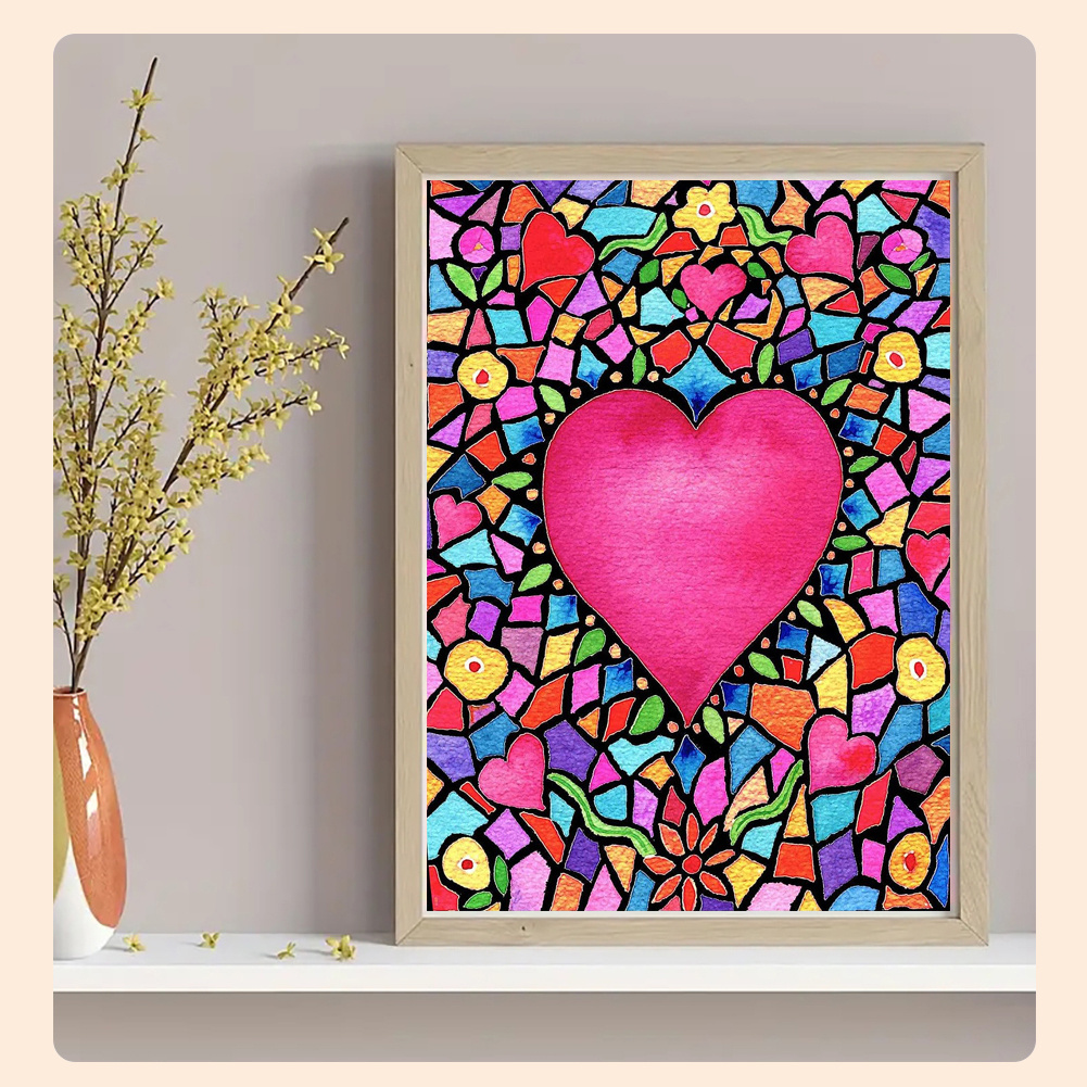 Diamond Painting abstract Love Cross Stitch Diamond Art Mosaic