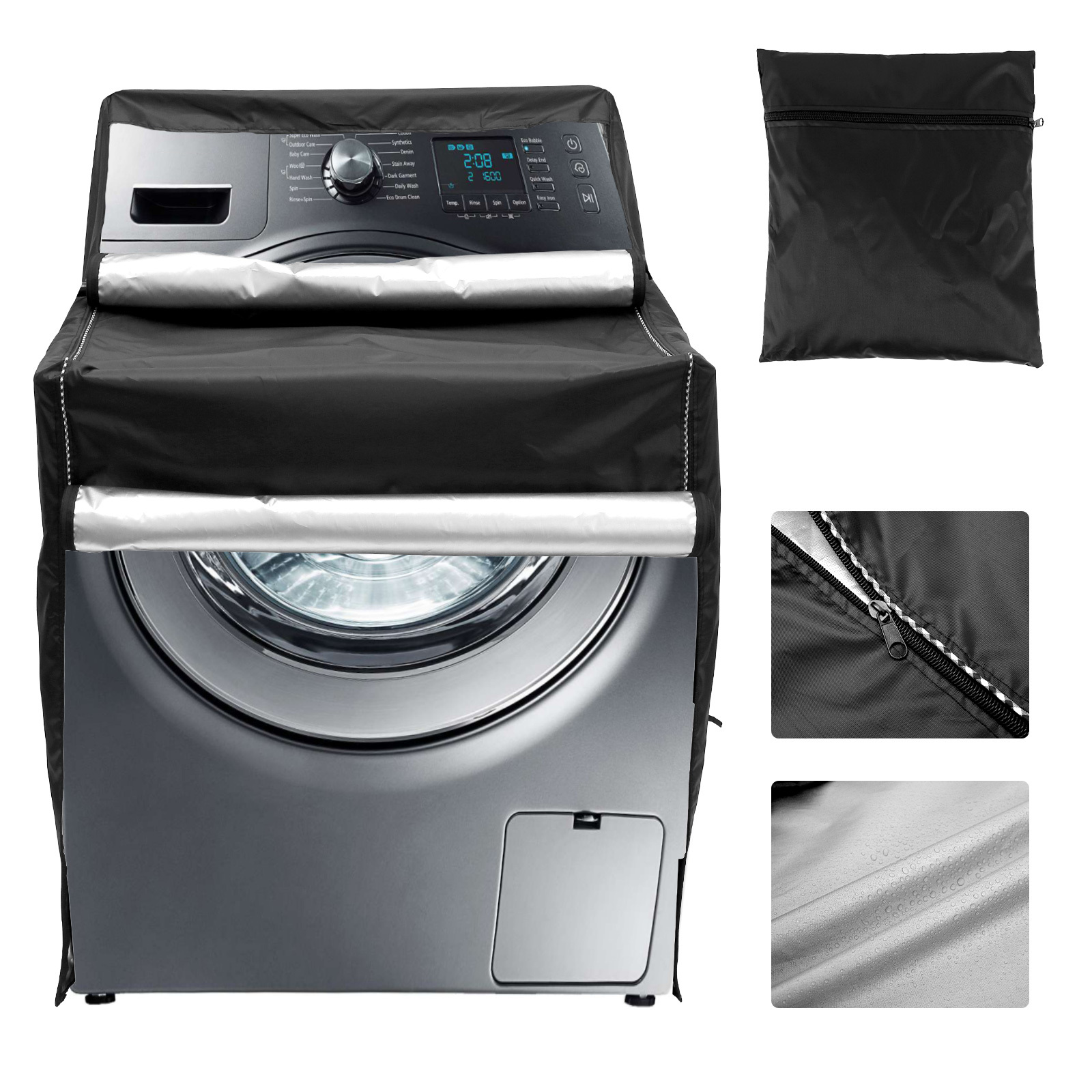 Cubierta para lavadora/secadora, fundas para lavadora y secadora, cubierta  para lavadora para máquina de carga frontal impermeable ya prueba de polvo