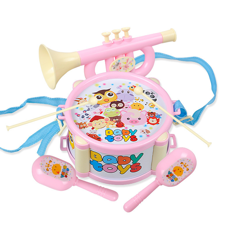  Juguetes de trompeta, ligero, portátil, duradero, juguetes  educativos tempranos, juguete de trompeta rosa, instrumento musical  electrónico para bebés, juguete educativo para niños, regalo (rosa) :  Juguetes y Juegos