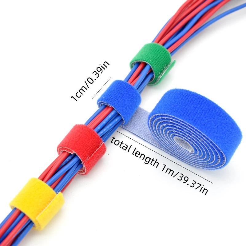  70pcs Computer Cord Wire Ties Reusable for Electronics